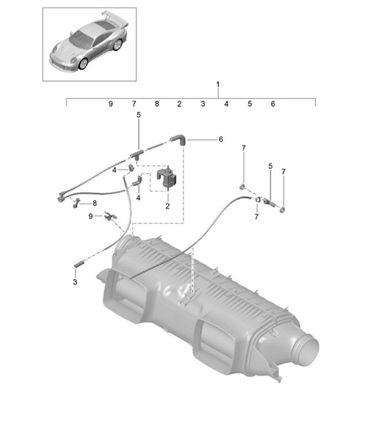 Diagram 106-010 Porsche Cayman 718C (982C) 2017>> Engine