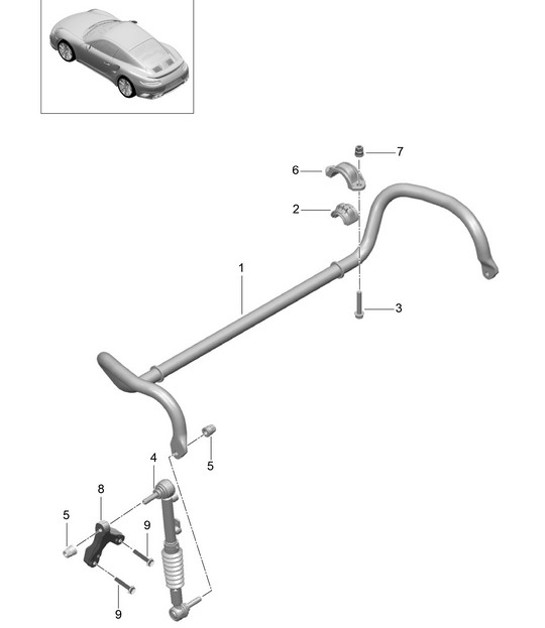 Diagram 402-012 Porsche Cayman 987C / 981C (2005-2016) Front Axle, Steering 