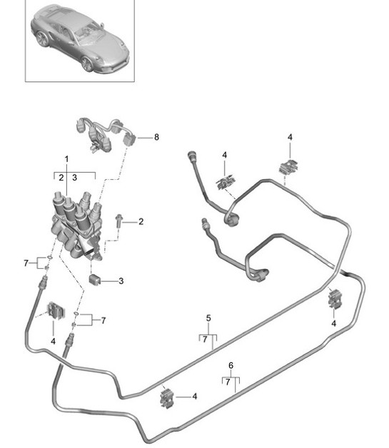 Diagram 402-022 Porsche Panamera 4S V8 4.8L 