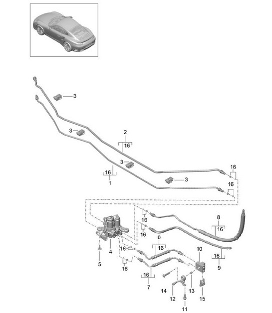Diagram 402-040 Porsche Macan S Gasolina 3.0L V6 354 CV 