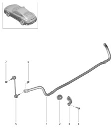 Anti-roll bar 991 Turbo 2017>>