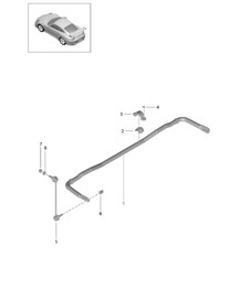 Anti-roll bar - PR:D97 - 991 GT2 RS 2014-20