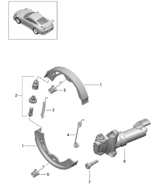 Diagram 603-008 Porsche 971.2 Panamera 4 2.9L V6 2021-23 