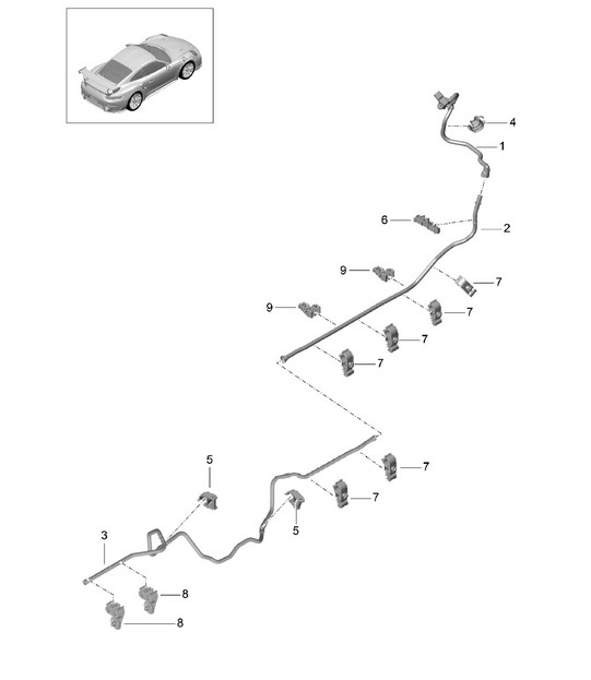 Vacuum line - PRL:D97 - 991 GT2 RS 2014-20