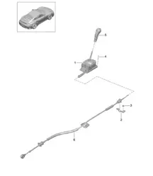 Selector lever - PDK - 991 Turbo >> 2016