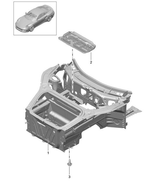 Diagram 801-005 Porsche Macan (95B) MK1 (2014-2018) Body