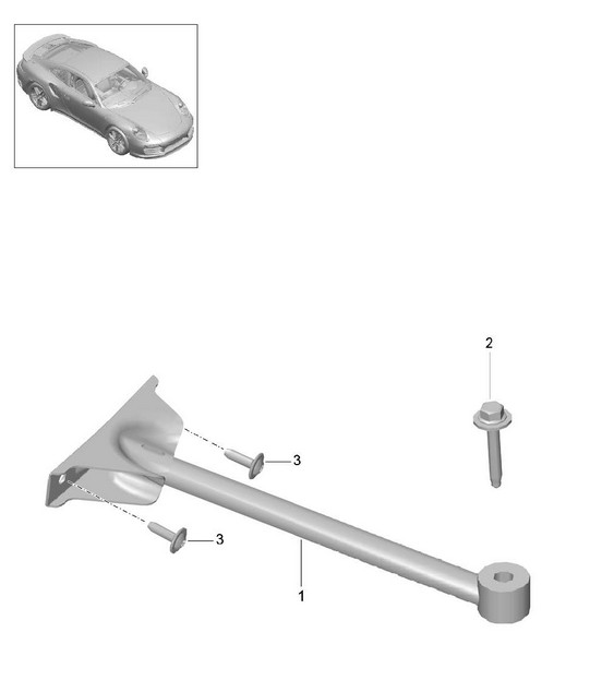 Dome strut 991 Turbo / GT2 RS 2014-20