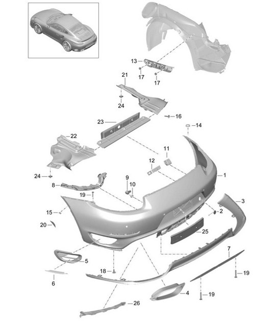 Diagram 802-010 Porsche Boxster 718 (982) 2017>> Body