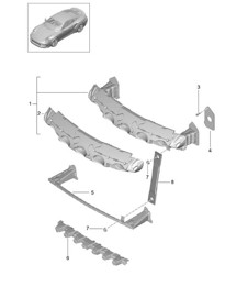 Bumper carrier - FRONT - 991 Turbo 2014-20