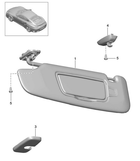 Diagram 807-065 Porsche 997 (911) MK1 2005-2008 Body