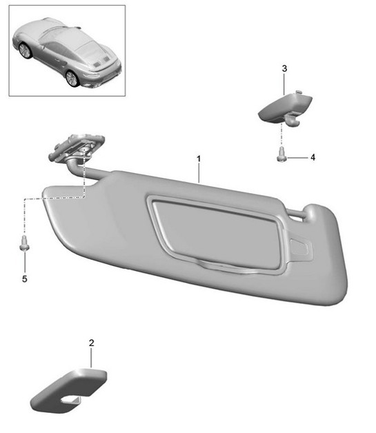 Diagram 807-068 Porsche Cayman 987C / 981C (2005-2016) Body