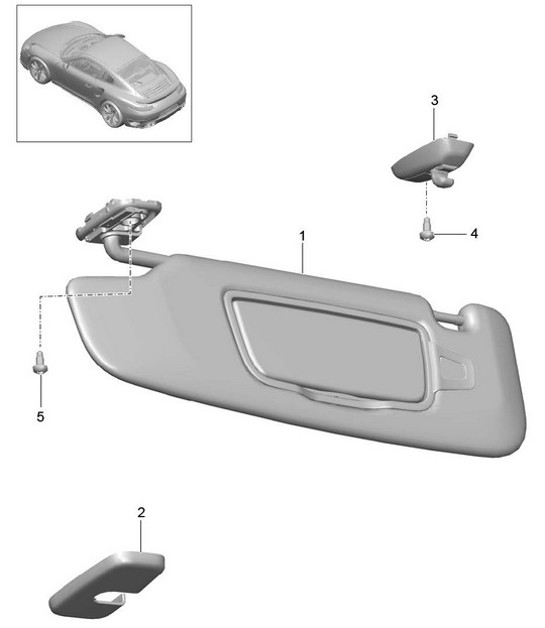 Diagram 807-070 Porsche Macan (95B) MK1 (2014-2018) Body