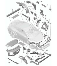 Body / Sound proofing - COUPE - 991 Turbo >>2016