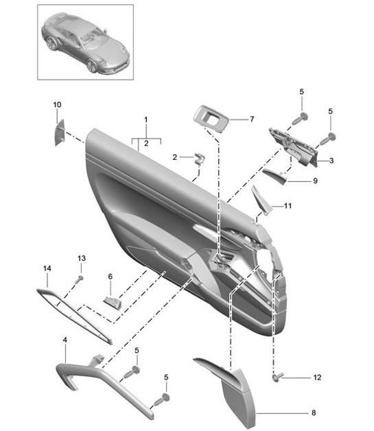 Diagram 808-038 Porsche 976 Panamera 4  V6 2.9L 2023>> 