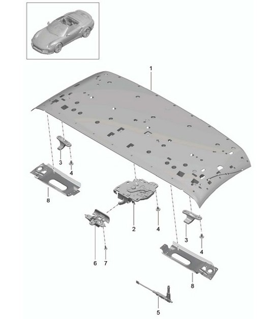 Diagram 811-015 Porsche 944 (1982-1991) 