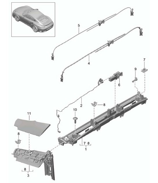 Diagram 811-050 Porsche Macan (95B) MK1 (2014-2018) Body