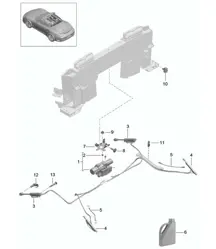 Convertible top / Driving mechanism - CABRIO - 991 Turbo 2014-20