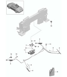 Convertible top / Driving mechanism - CABRIO - 991 Turbo 2014-20