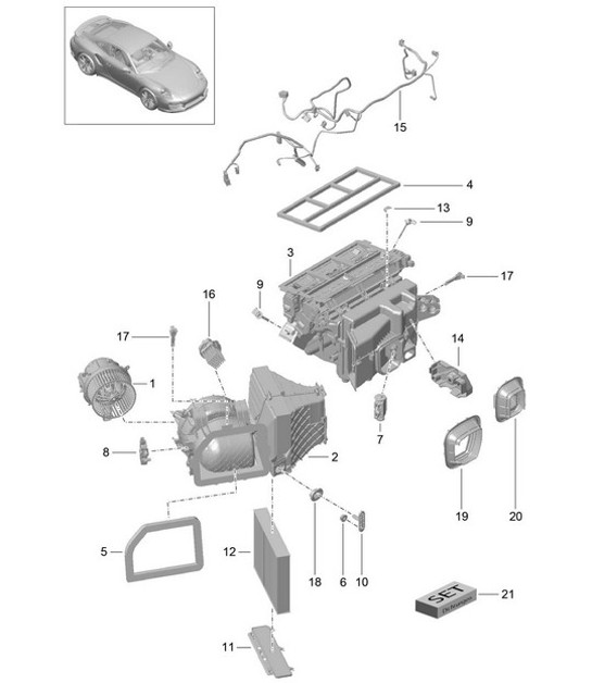 Diagram 813-010 Porsche Panamera 970 MK1 (2009-2013) Body