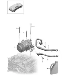 Compressor / Air conditioning R134A 991 Turbo / GT2 RS 2014-20