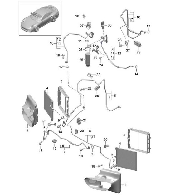 Diagram 813-020 Porsche Cayman 718C (982C) 2017>> Body