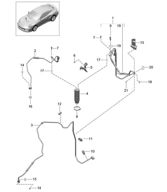 Diagram 813-023 Porsche Macan (95B) MK1 (2014-2018) Body