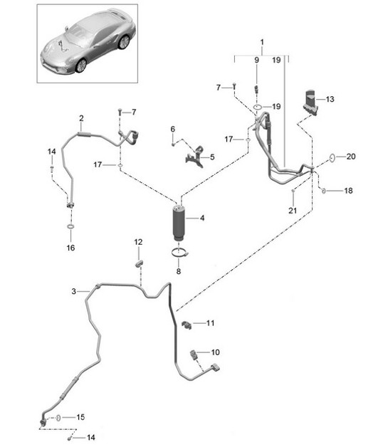 Diagram 813-023 Porsche 997 (911) MK2 2009-2012 Body
