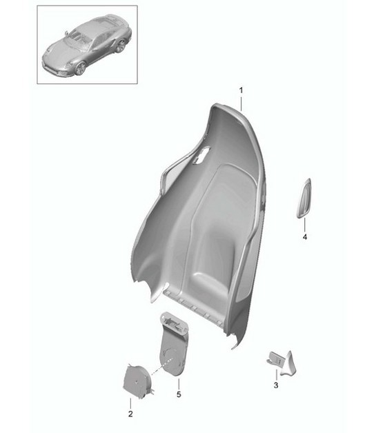 Diagram 817-024 Porsche 997 (911) MK2 2009-2012 Body