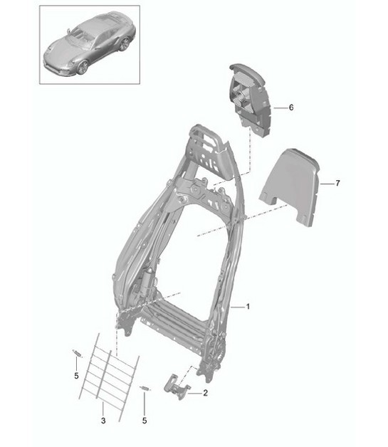 Diagram 817-026 Porsche Cayman 987C / 981C (2005-2016) Body