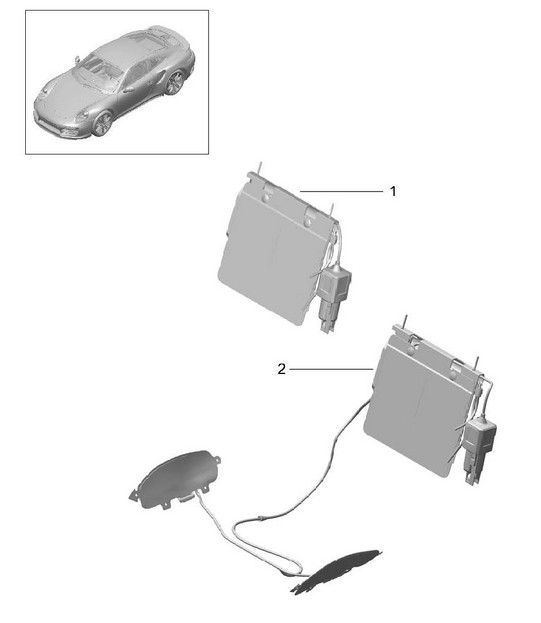 Lumbar support / Accessories 991 Turbo >>2016