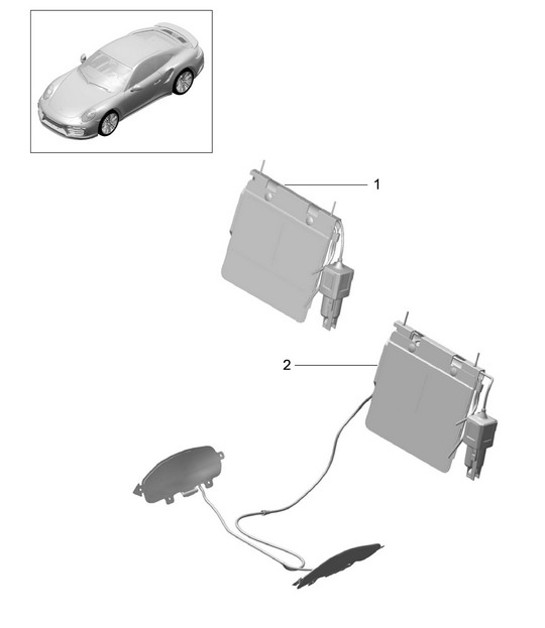 Diagram 817-029 Porsche 356 (1950-1965) Body