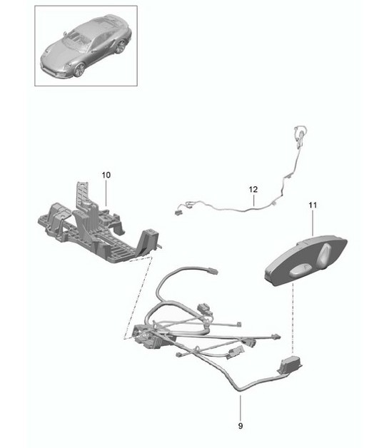 Diagram 817-034 Porsche 997 (911) MK2 2009-2012 Body