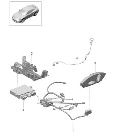 Wiring looms / Switch / Control units / Electric motor / Sports seat Plus 991 Turbo / GT2 RS 2017>>