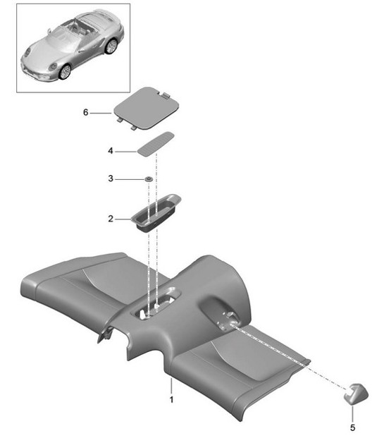 Diagram 817-051 Porsche 991 (911) MK2 2016-2019 Body