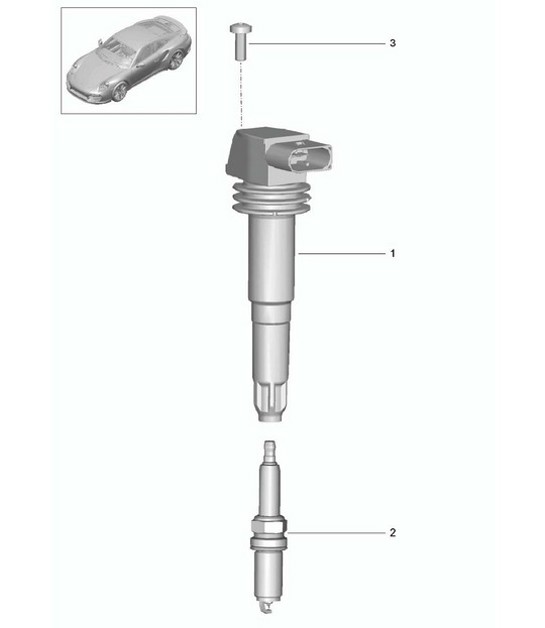 Diagram 901-000 Porsche 991 (911) MK2 2016-2019 Electrical equipment
