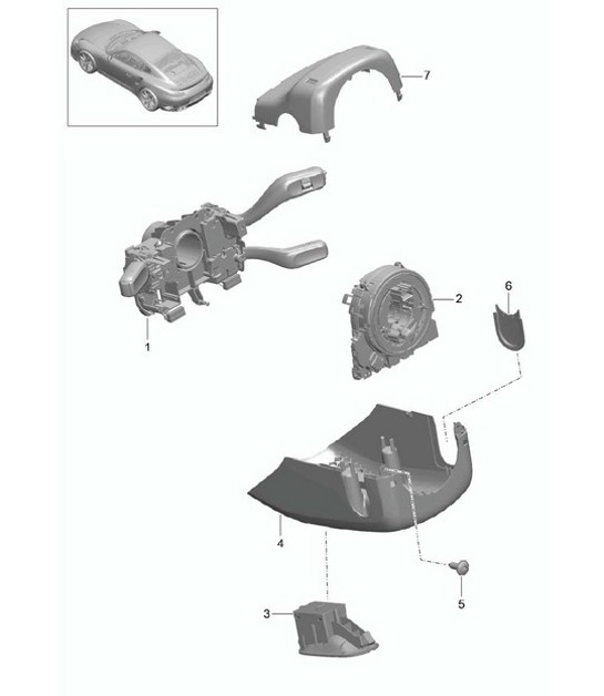 Diagram 903-010 Porsche Cayman 987C / 981C (2005-2016) Electrical equipment