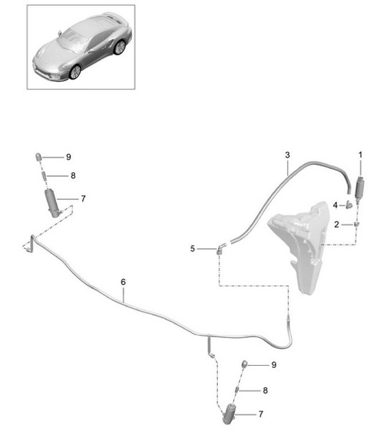 Diagram 904-021 Porsche Cayman 718C (982C) 2017>> Electrical equipment