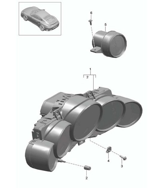 Diagram 906-000 Porsche 944 (1982-1991) 