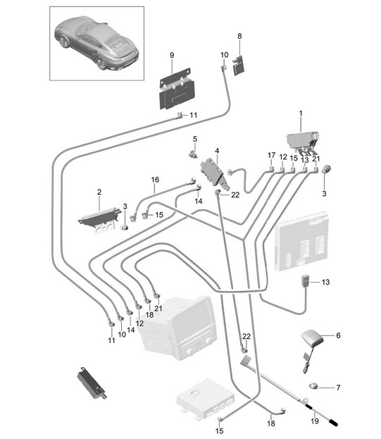 Aerial amplifier / Aerial / Connecting line 991 Turbo >>2016
