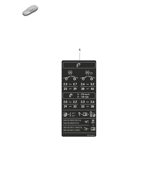 Diagram 003-005 Porsche 964 (911) RS 3.8L 1991-93 Accessories & others 