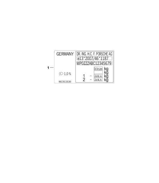 Diagram 003-020 Porsche Cayenne 9YA (E3) 2018-2023 