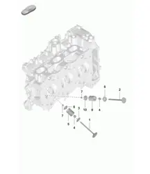 Cylinder head / Individual parts / Valve 992.1 Carrera 2019 - 2024