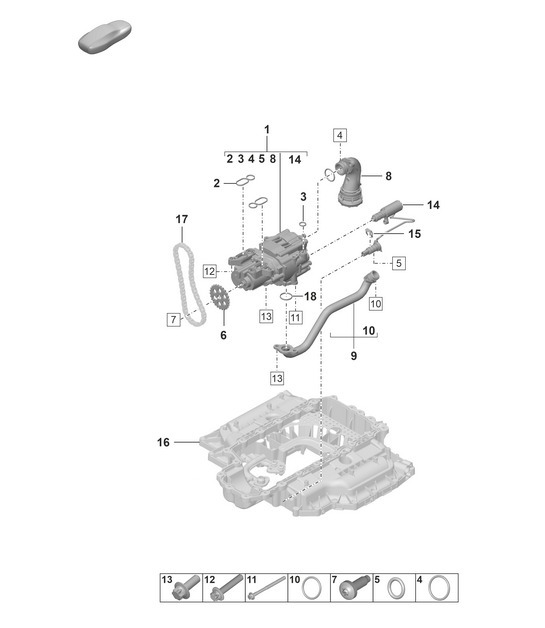 Diagram 104-000 Porsche Panamera 971 MK2 (2021-2023) 