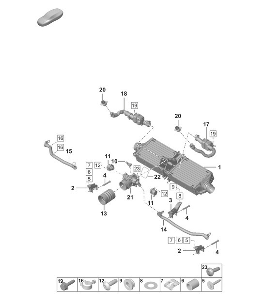 Diagram 107-200 Porsche 991 (911) MK1 2012-2016 Engine