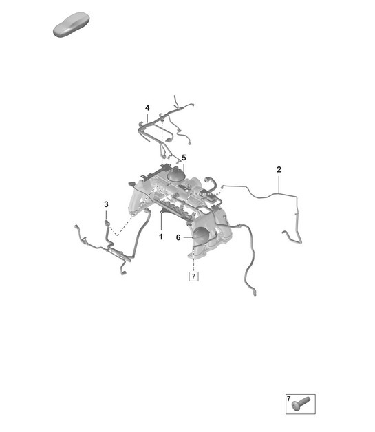 Diagram 107-400 Porsche Macan (95B) MK1 (2014-2018) Engine