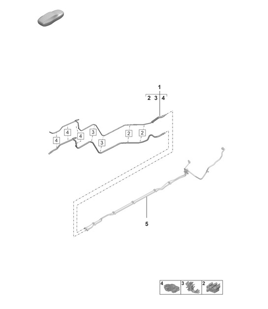 Fuel line - REAR - 992.1 Carrera 2019 - 2024