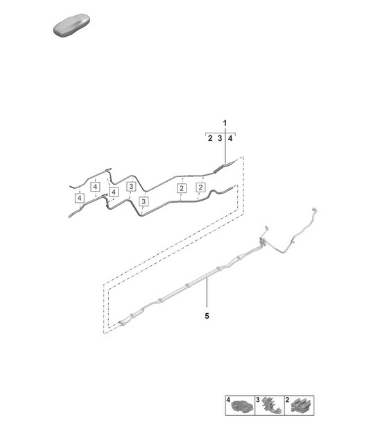Diagram 201-150 Porsche 991 (911) MK1 2012-2016 Fuel System, Exhaust System