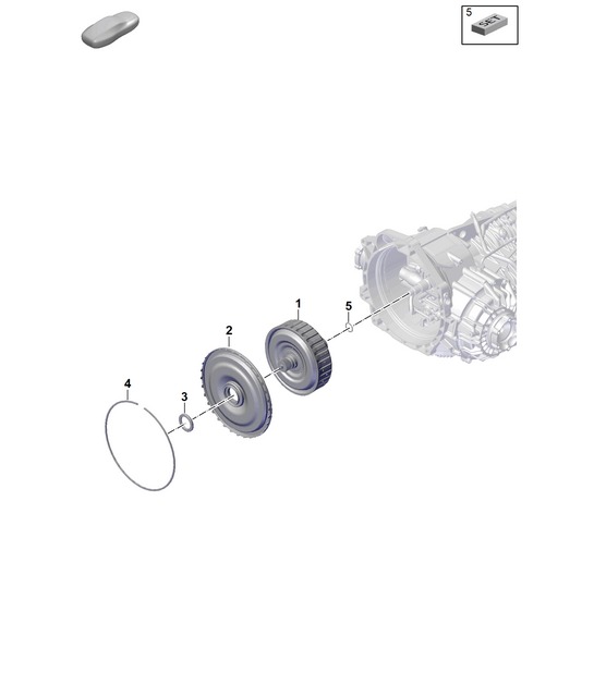 8-speed dual-clutch transmission / - PDK - / Clutch for dual-clutch transmission (MODEL: CDT.00, CDT.30)  992.1 Carrera 2019 - 2024