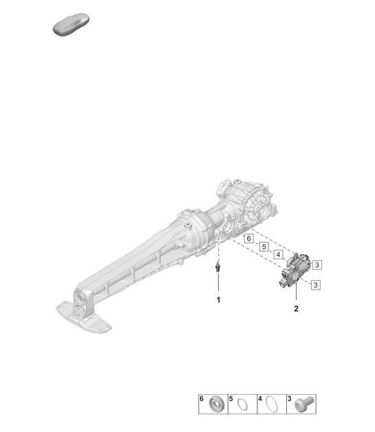 Front axle differential / Sensors 992.1 Carrera 4 (VA0.00) 2019 - 2024