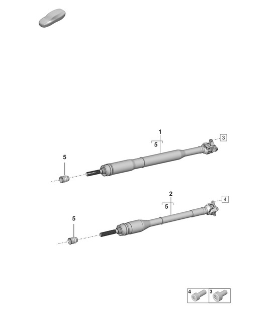 Cardan Shaft  992.1 Carrera 4 2019 - 2024